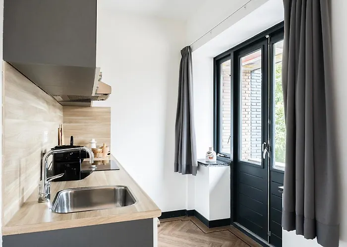 Modern Studio In Kitchen And Bathroom