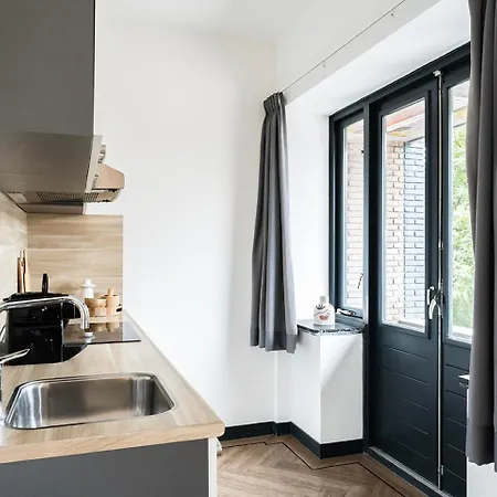 Modern Studio In Kitchen And Bathroom